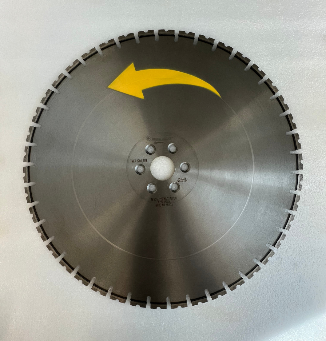 Wall saw blades